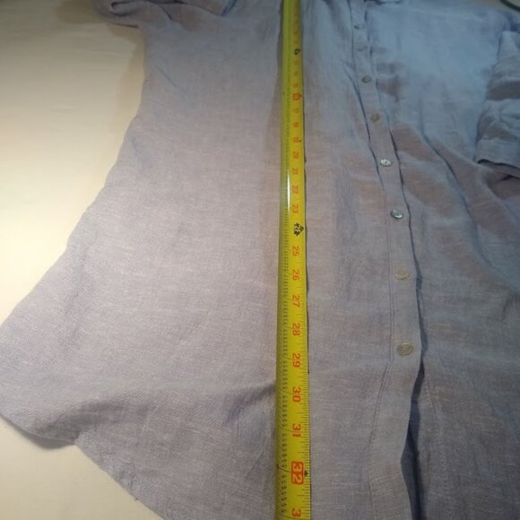 Tahari  L   women's tunic button down  lavender - Picture 9 of 11